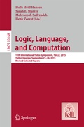 Cover: Logic, Language, and Computation - Springer