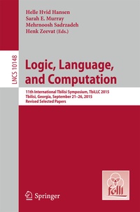 Abbildung von: Logic, Language, and Computation - Springer