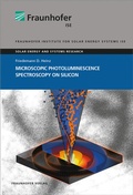 Cover: Microscopic Photoluminescence Spectroscopy on Silicon - Fraunhofer Verlag