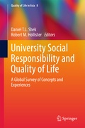 Cover: University Social Responsibility and Quality of Life - Springer