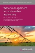 Cover: Water management for sustainable agriculture - Burleigh Dodds Science Publishing