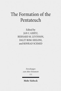 Cover: The Formation of the Pentateuch - Mohr Siebeck