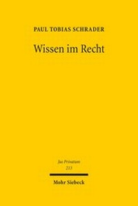 Abbildung von: Wissen im Recht - Mohr Siebeck