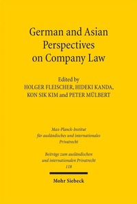 Abbildung von: German and Asian Perspectives on Company Law - Mohr Siebeck