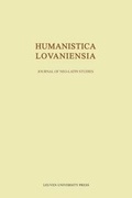 Cover: Humanistica Lovaniensia - Leuven University Press