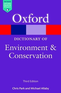 Enlarge image Cover: A Dictionary of Environment and Conservation - OUP eBook