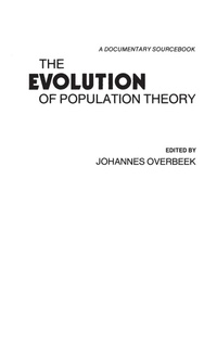Enlarge image Cover: The Evolution of Population Theory - Praeger Publishers Inc