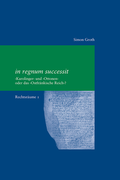 Cover: in regnum successit - Vittorio Klostermann Verlag