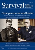 Cover: Survival 59.2 - Routledge