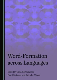 Enlarge image Cover: Word-Formation across Languages - Cambridge Scholars Publishing