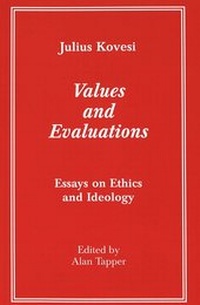Enlarge image Cover: Values and Evaluations - Peter Lang Verlag