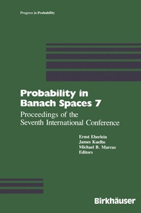 Abbildung von: Probability in Banach Spaces 7 - Birkhäuser