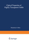 Cover: Optical Properties of Highly Transparent Solids - Springer