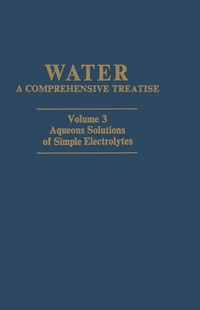 Abbildung von: Aqueous Solutions of Simple Electrolytes - Springer