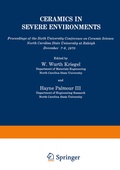 Cover: Ceramics in Severe Environments - Springer