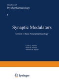 Cover: Synaptic Modulators - Springer