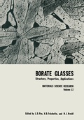 Cover: Borate Glasses - Springer