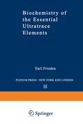 Cover: Biochemistry of the Essential Ultratrace Elements - Springer