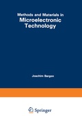 Cover: Methods and Materials in Microelectronic Technology - Springer