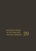 Cover: Masters Theses in the Pure and Applied Sciences - Springer