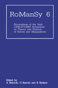 Cover: RoManSy 6 - Springer