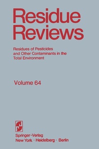 Abbildung von: Residue Reviews - Springer