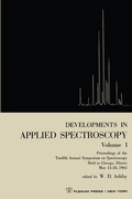Cover: Developments in Applied Spectroscopy Volume 1 - Springer