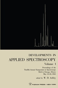 Abbildung von: Developments in Applied Spectroscopy Volume 1 - Springer