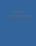 Cover: Modern Viola Technique - Springer