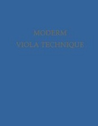 Enlarge image Cover: Modern Viola Technique - Springer