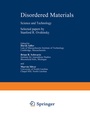 Cover: Disordered Materials - Springer