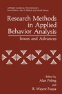 Cover: Research Methods in Applied Behavior Analysis - Springer