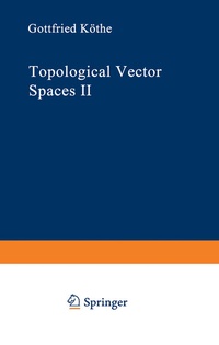 Abbildung von: Topological Vector Spaces II - Springer