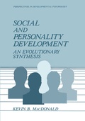 Cover: Social and Personality Development - Springer