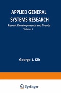 Cover: Applied General Systems Research - Springer