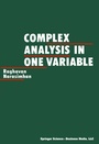 Cover: Complex Analysis in one Variable - Birkhäuser