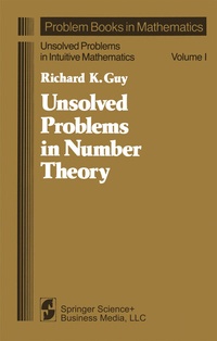 Enlarge image Cover: Unsolved Problems in Number Theory - Springer