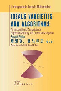 Enlarge image Cover: Ideals, Varieties, and Algorithms - Springer