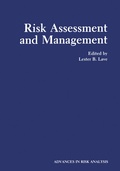 Cover: Risk Assessment and Management - Springer