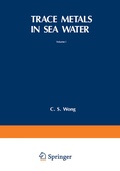 Cover: Trace Metals in Sea Water - Springer