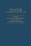 Cover: Water in Crystalline Hydrates Aqueous Solutions of Simple Nonelectrolytes - Springer