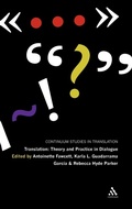 Cover: Translation: Theory and Practice in Dialogue - Continuum Publishing Corporation