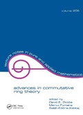 Cover: Advances in Commutative Ring Theory - CRC Press