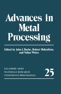 Cover: Advances in Metal Processing - Springer