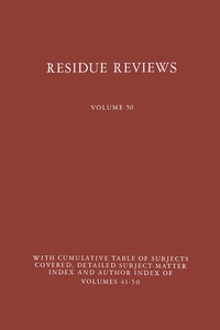 Abbildung von: Residue Reviews - Springer