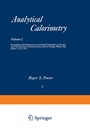 Cover: Analytical Calorimetry - Springer