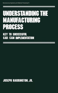 Enlarge image Cover: Understanding the Manufacturing Process - CRC Press