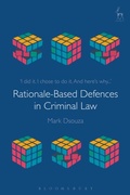 Cover: Rationale-Based Defences in Criminal Law - Hart Publishing