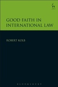 Cover: Good Faith in International Law - Hart Publishing