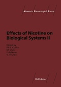 Cover: Effects of Nicotine on Biological Systems II - Birkh&auml;user